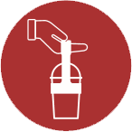 cup t icon for holding drinks