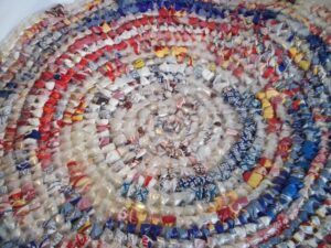 rug made with plastic bag
